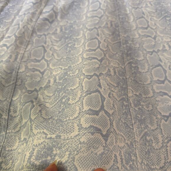 REBECCA VALLANCE Dondra Fit & Flare Tonal Print Dress white & light blue  US 10 - Picture 12 of 15